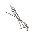 2" length Disc Headpin Black Gold plated .925 Silver, 24 Gauge Wire, 10 pieces per Bag