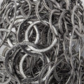 20mm & 26mm Black Gold plated Brushed Round Link Chain by the foot