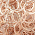 20mm and 26mm Rose Gold plated Brushed Round Link Chain