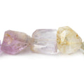 Kunzite faceted nuggets 8 inches 10 beadsAA