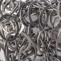 20x17mm Black Gold plated Brushed Oval Link Chain by the foot