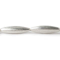 20x5mm Sterling Silver Plated Copper Brushed Marquise 8 inch 10 pcs