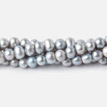 6-7mm Silver Baroque Freshwater Pearl Strand 16 inch 78 beads AA