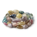 11x9-14x12mm Multi Color Sapphire Plain Nuggets 18 inch 34 Beads A
