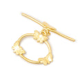21x26mm Vermeil Oval Butterfly Toggle 1 piece
