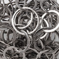 22mm & 18mm Black Gold plated Brushed Round Link Chain by the foot