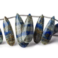 22x10-32x11mm Lapis Lazuli Faceted Pear Beads 7.75 inch 16 pieces
