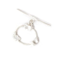 22x25mm Sterling Silver Butterfly Oval Toggle Finding 1 per