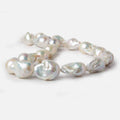 23x16-28x18mm Off White Ultra Baroque Freshwater Pearls 15 in 17 pcs