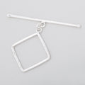 24mm Sterling Silver Diamond Shape Toggle 1 piece