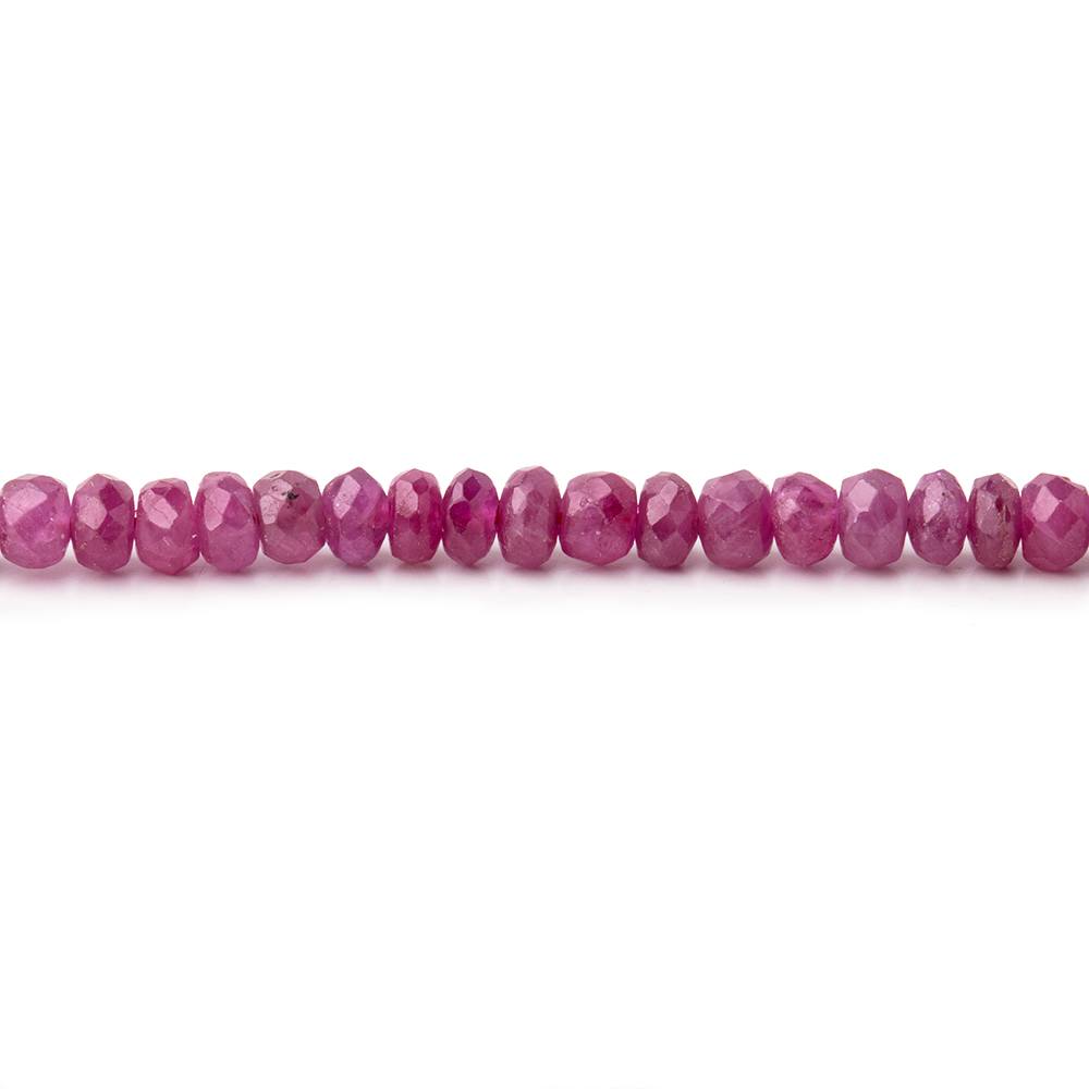 2.5-3.5mm Ruby Faceted Rondelle Beads 16.5 inch 210 pieces