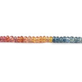 2.5-3mm Multi Color Sapphire Faceted Rondelle 20 inch 300 pieces