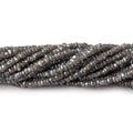 2.5-3mm Mystic Grey Topaz Faceted Rondelles 16 inch 250 beads