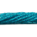 2.5-3mm Neon Blue Apatite Plain Rondelle Beads 13 inch  225 pieces