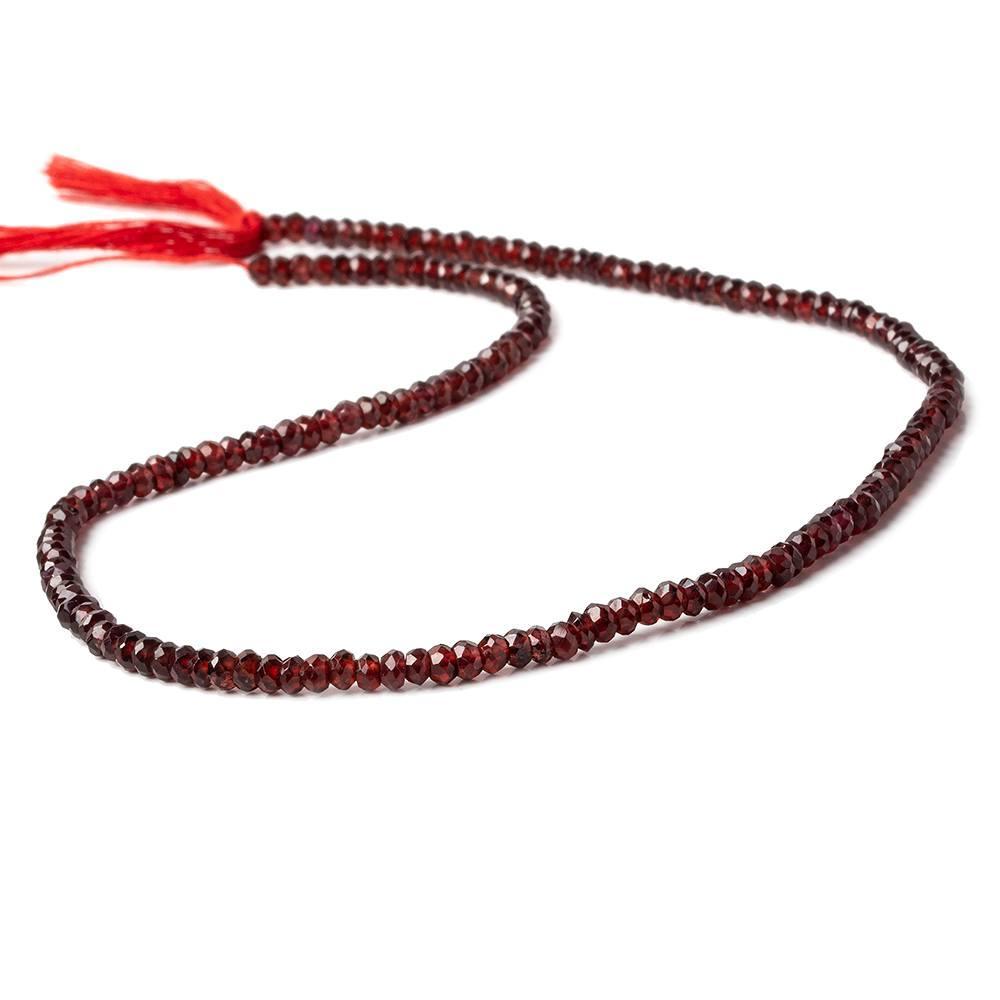 3mm Pyrope Garnet Faceted Rondelle Beads 13.5 inch 175 pieces