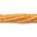 2.5-4mm Yellow Songia Sapphire Faceted Rondelle Beads 16 inch 220 pieces AA