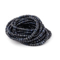 2.5-5mm Cambodian Blue Sapphire Faceted Rondelle Beads 16 inch 209 pieces