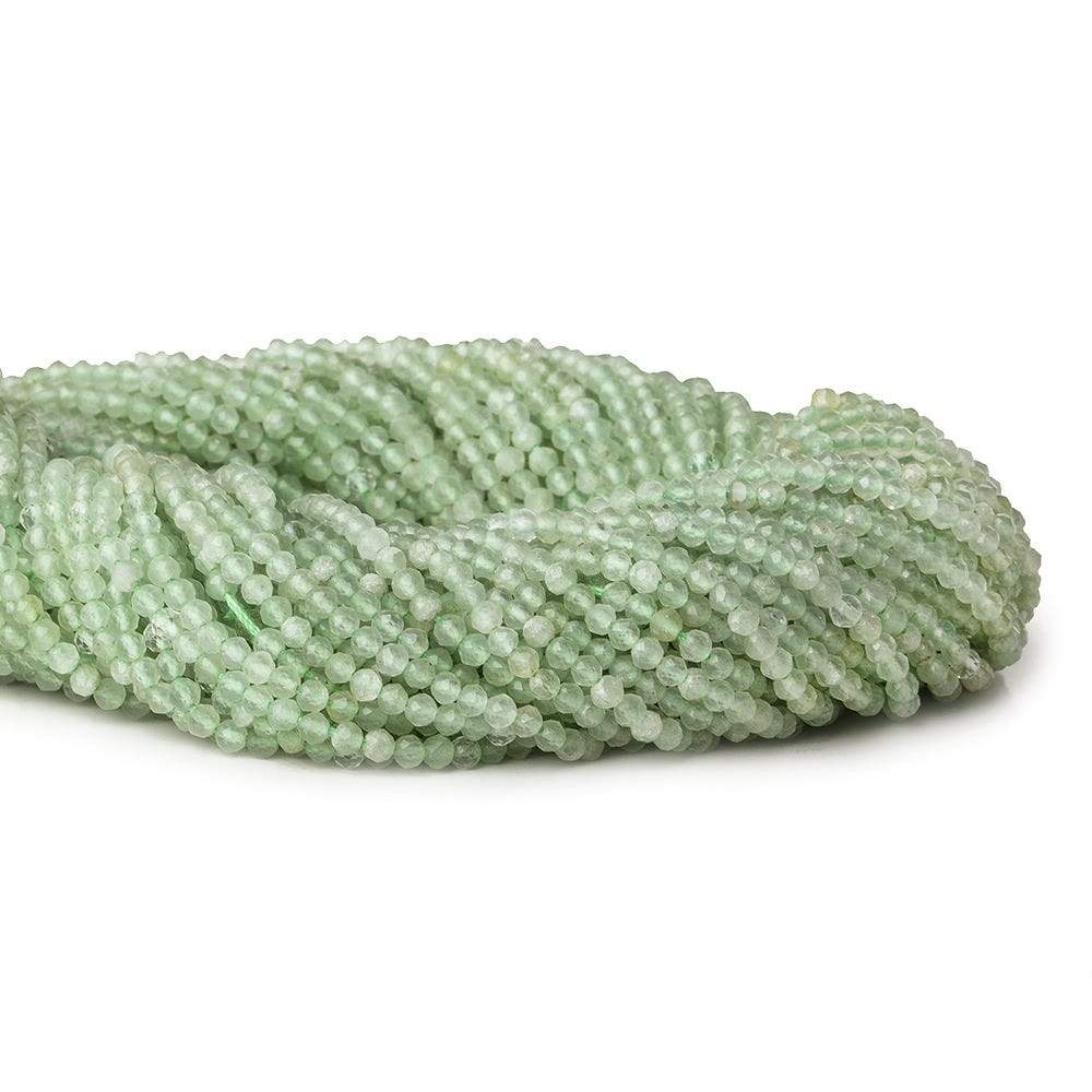 2.5mm Green Aventurine microfaceted round beads 13 inch 150 pieces