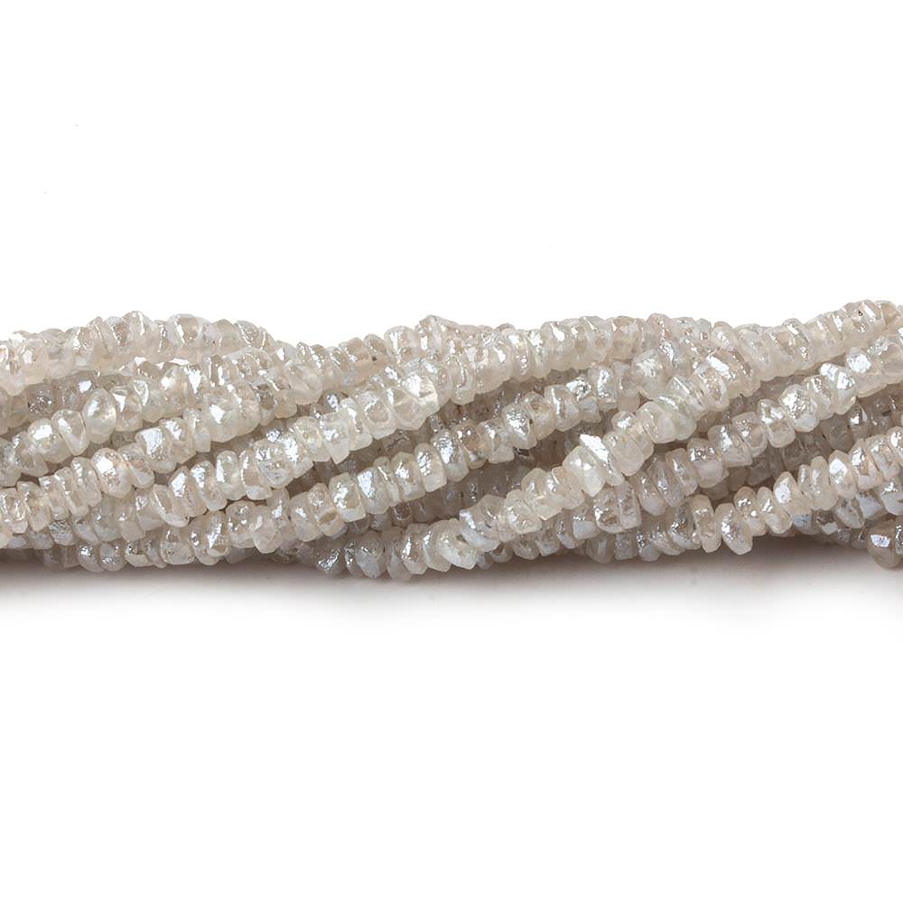 4mm Mystic Champagne Zircon native cut rondelle beads 16 inch 250pcs
