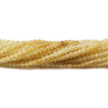 2.5mm Yellow Opal Micro Faceted Rondelle beads 13 inch 159 pieces