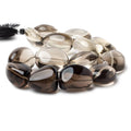 25x18-36x26mm Smoky Quartz plain nugget beads 15 inch 14 pieces