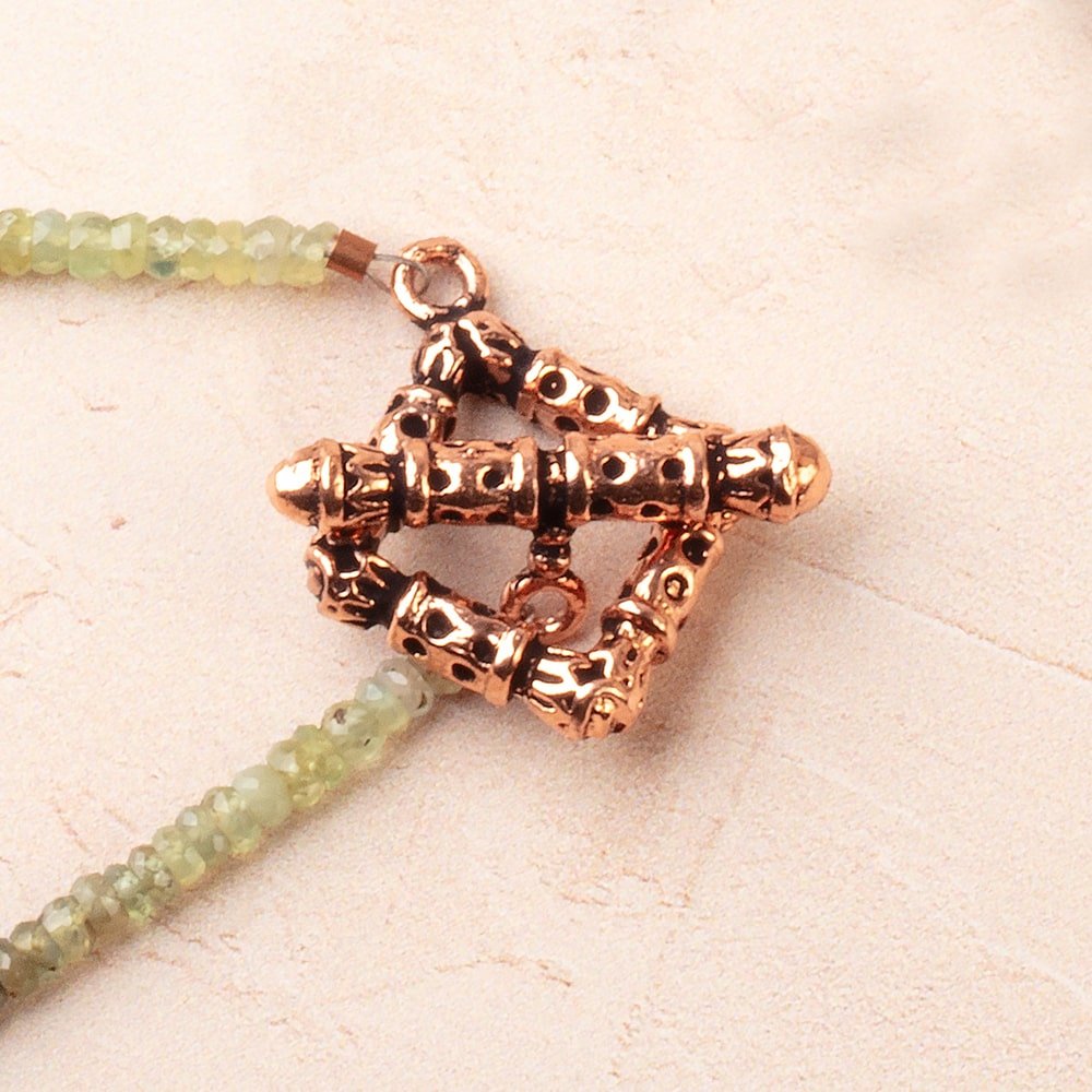 26mm Antiqued Copper Square Toggle 1 Clasp