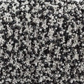 2mm Black Spinel micro faceted round Silver plated Dangling Chain by the foot 110 pcs
