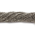 2mm Champagne Metallic plated Pyrite micro faceted rounds 12.5 inch 170 pieces