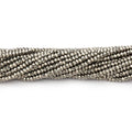 2mm Golden Pyrite Micro Faceted Rondelle Beads 12.5 inches 227 pieces AAA