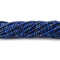 2mm Lapis Lazuli micro faceted rondelles 13 inch 200 beads