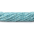 2mm Larimar micro faceted round beads 12.5 inch 180 pieces