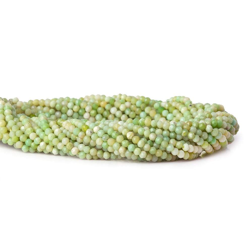 2mm Lemon Chrysoprase microfaceted round beads 13 inch 170 pieces