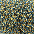 2mm London Blue Quartz Gold plated Dangling Chain