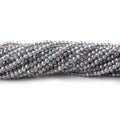 2mm Metallic Labradorite micro faceted rondelle beads 13 inch 170 pieces