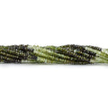 2mm Multi Green Tourmaline Faceted Rondelle Beads
