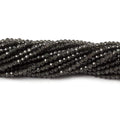 2mm Platinum Grey Moonstone Micro Faceted rondelles 13 inch 165 beads