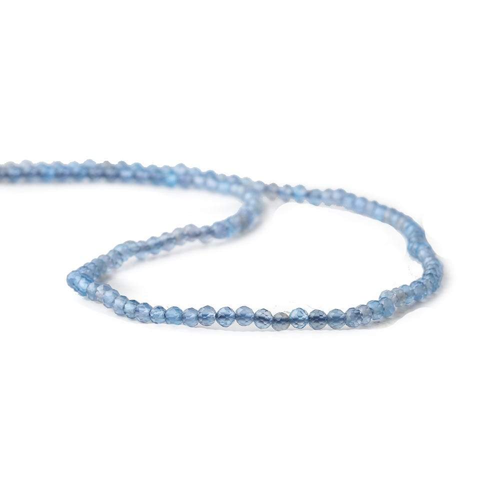 2mm Royal Blue Chalcedony microfaceted round beads 13 inch 165 pieces