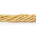 2mm Vermeil Hand Cut Faceted Nugget Beads 4 inch 50 pieces
