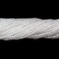 2mm White Topaz Micro Faceted Rondelle Beads 13 inch 220 pieces AAA Grade