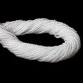 2mm White Topaz micro-faceted rondelles 13 inch 215 beads AAA