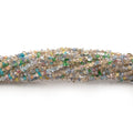 2x1-3x1.5mm Multi Color Double Terminated Quartz Beads 15 inch 275 pieces