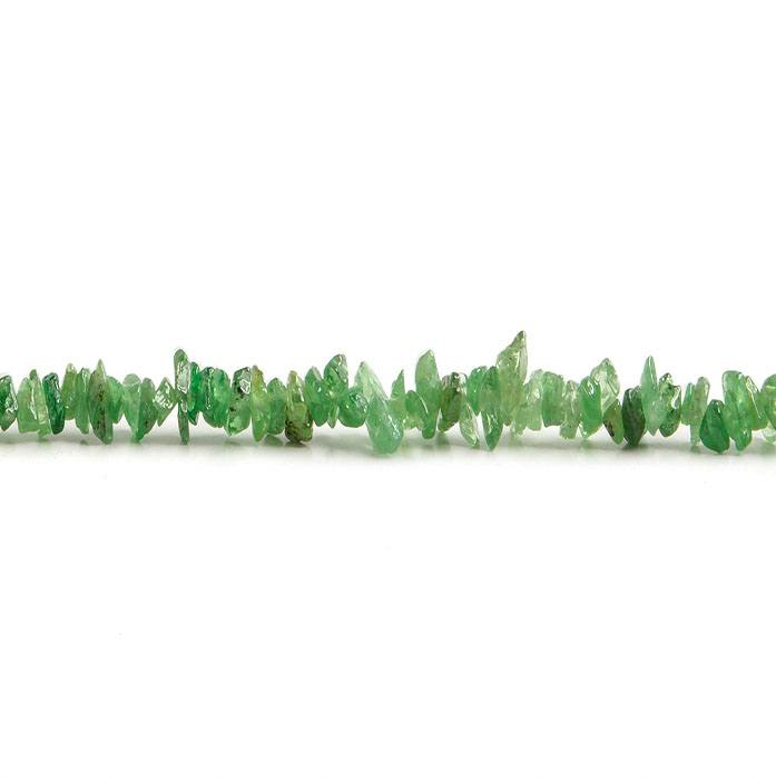 2x2-3x2mm Tsavorite Garnet Chip 18 inch 286 pieces