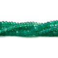 3-3.5mm Green Onyx Faceted Rondelle Beads 12 inch 135 pieces