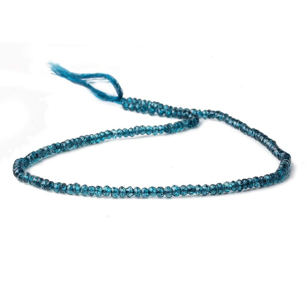 3-3.5mm London Blue Quartz Faceted Rondelle beads 12.5 inch 147 pieces