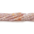 3-4mm Multi Color Topaz faceted rondelle beads 18 inch 200 pieces A grade