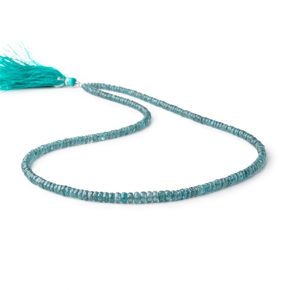 3-4.5mm Indigo Kyanite faceted rondelle beads 20 inches 238 pieces AA