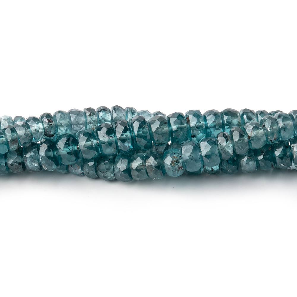 3-4.5mm Indigo Kyanite faceted rondelle beads 20 inches 238 pieces AA