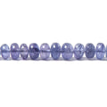 3 - 5mm Tanzanite Plain Rondelle Beads 13 inch 137 pieces