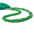 3-5mm Tsavorite Garnet faceted rondelles 16 inch 172 beads AA