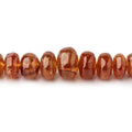 3-8mm Mandarin Garnet Plain Rondelle 14 inch 120 pieces